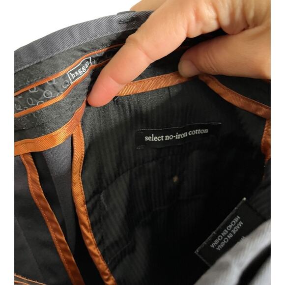 Haggar gray dress pants Select no-iron cotton 36 x 30 - Picture 4 of 6
